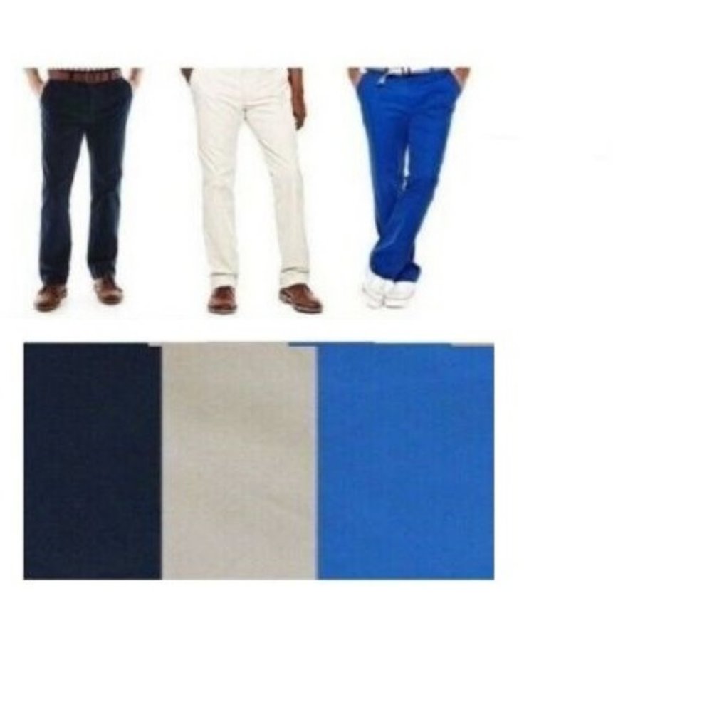 Men's Pants Ultimate Flat Front Khaki JCP size 30 36 40 NEW